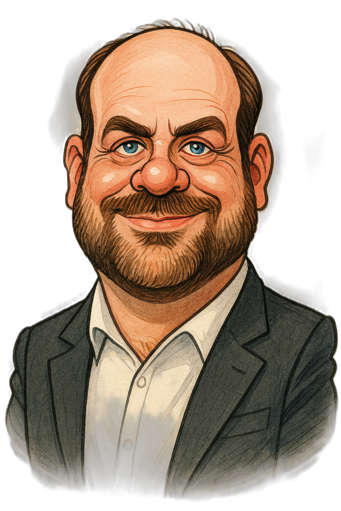 Karekatur von Daniel Kröger